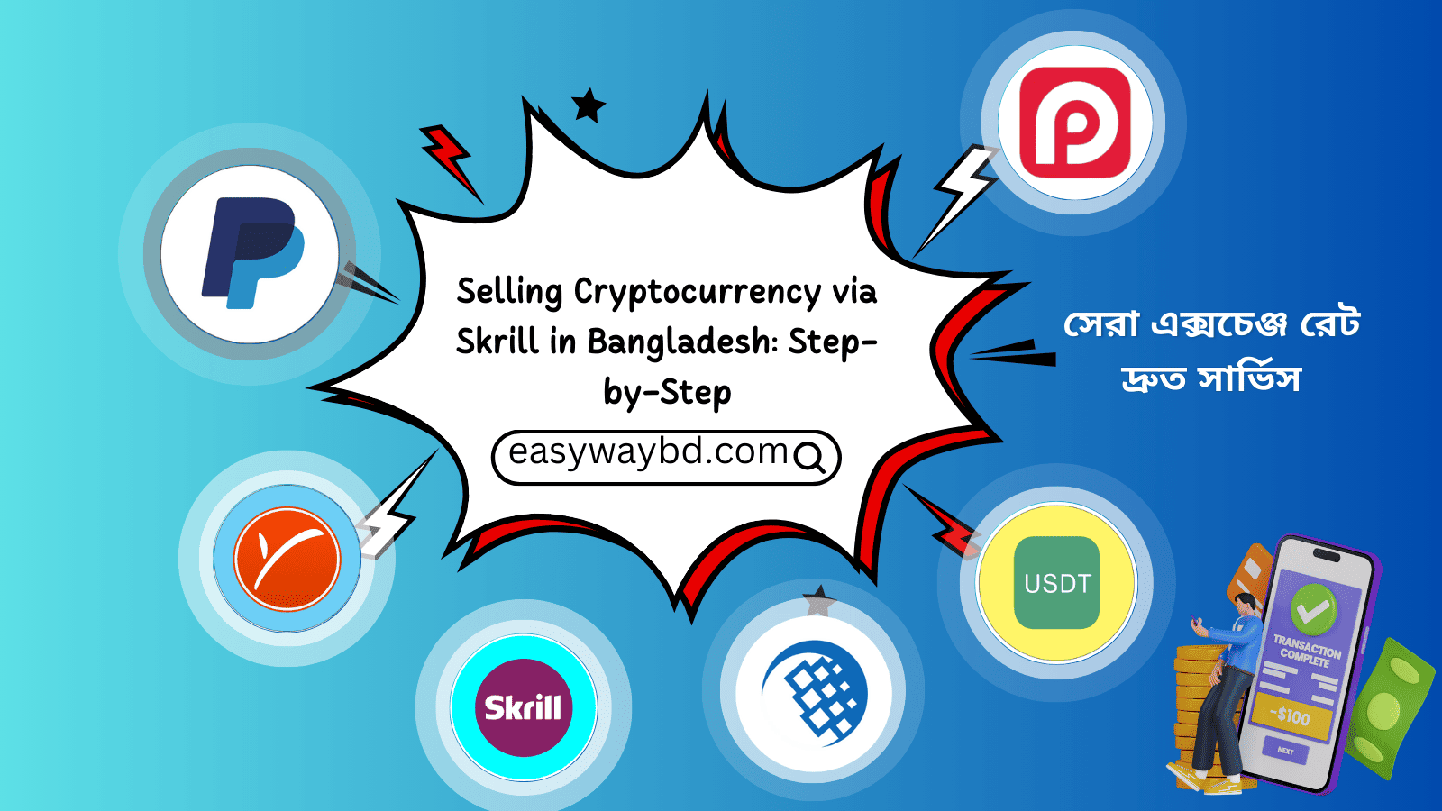 Selling Cryptocurrency via Skrill in Bangladesh: Step-by-Step