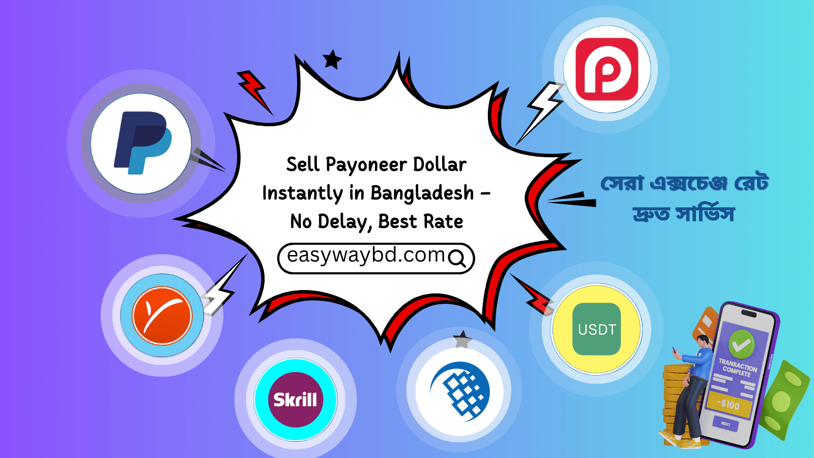 Sell Payoneer Dollar Instantly in Bangladesh – No Delay, Best Rate