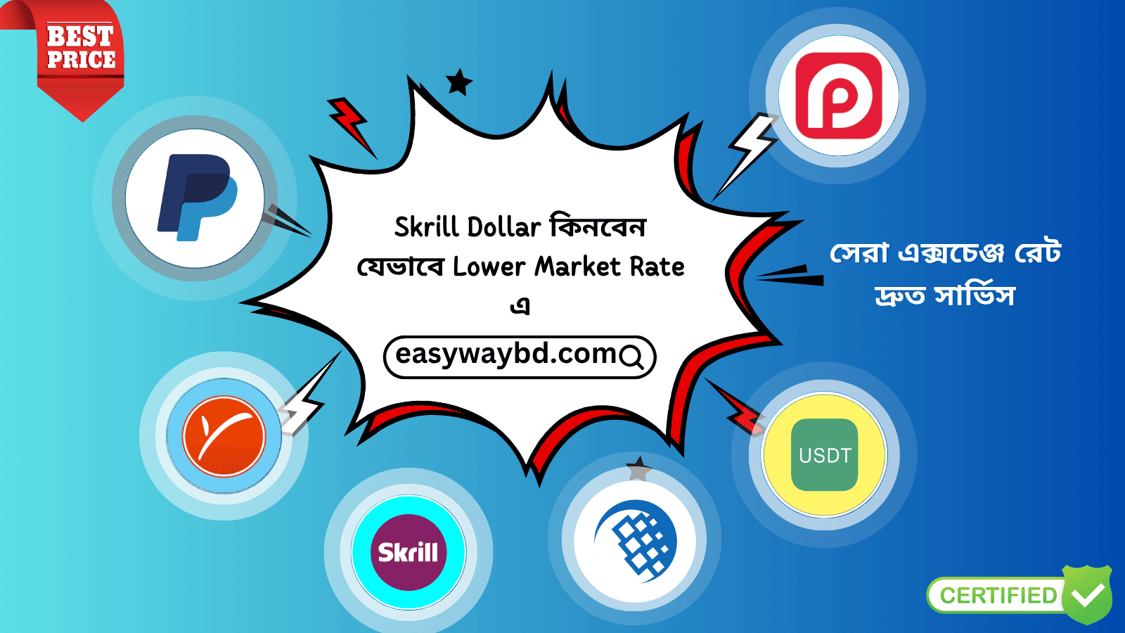 Skrill Dollar কিনবেন যেভাবে Lower Market Rate এ - Easy Way BD
