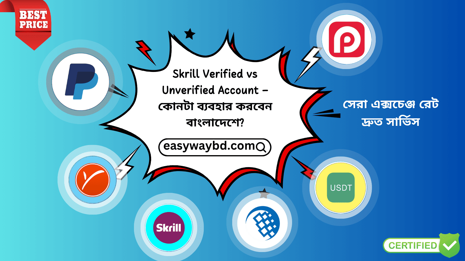 Skrill Verified vs Unverified Account – কোনটা ব্যবহার করবেন বাংলাদেশে? | Easy Way BD