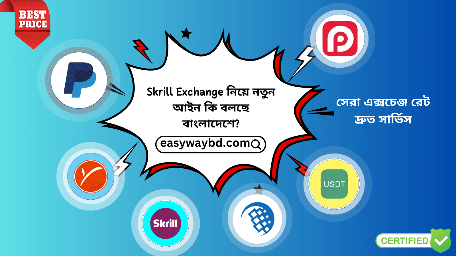 Skrill Exchange নিয়ে নতুন আইন বাংলাদেশে – সম্পূর্ণ গাইড ও নিরাপদ সার্ভিস | Easy Way BD