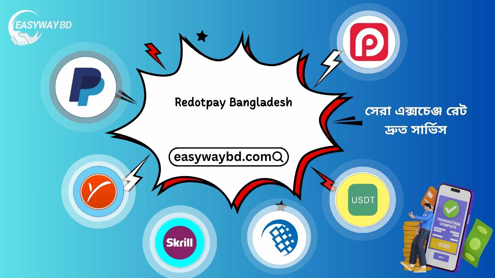 Redotpay Bangladesh: Best Dollar Exchange & Payment Service | Easy Way BD