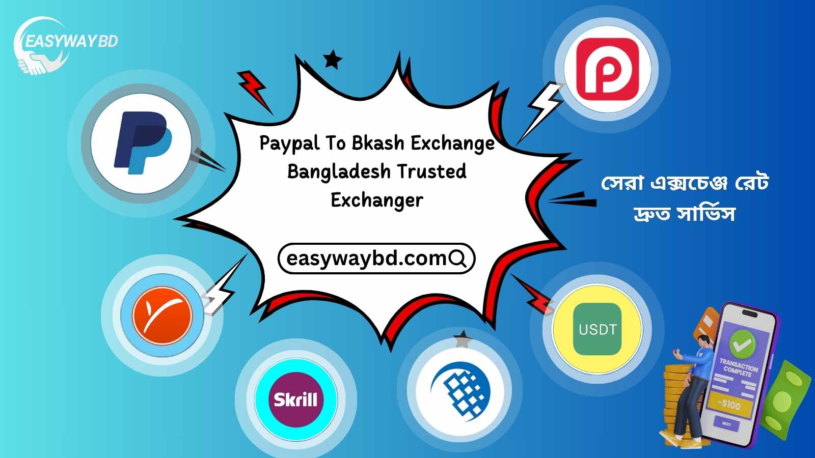 Paypal To Bkash Exchange Bangladesh Trusted Exchanger | Easy Way BD